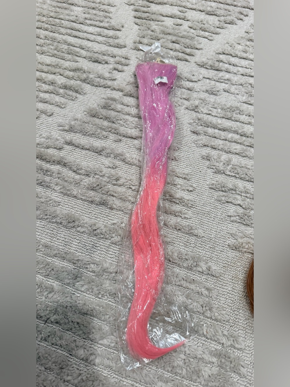 Pink to Coral Ombre Synthetic Hair Extension